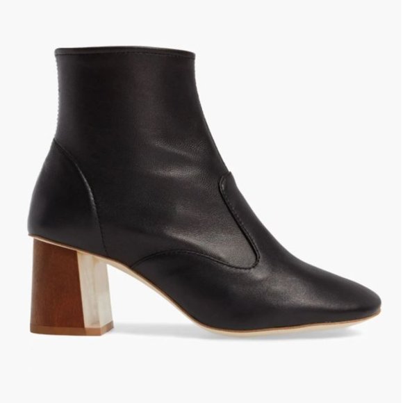 Jeffrey Campbell Kovacs Leather Booties Size 8.5 - Picture 1 of 16